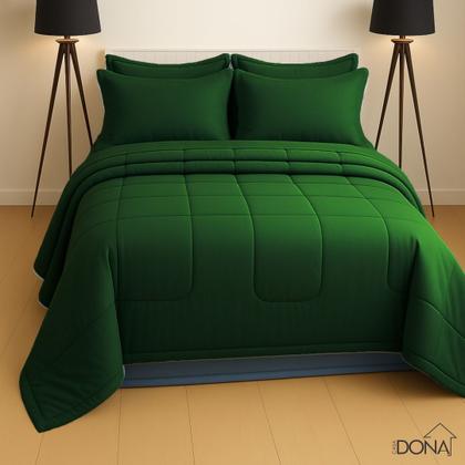 Imagem de Jogo de Cama Queen 6 Peças com Edredom Dupla Face Macio e Confortável Casa Dona