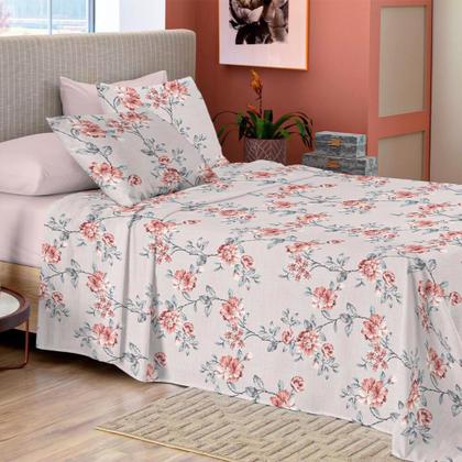 Imagem de Jogo de Cama Queen Bella Super Cotton Duplo 4 peças Camesa 1.01879.03.9999-Bella
