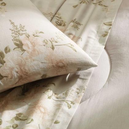 Imagem de Jogo De Cama Queen Lençol 100% Algodão 4 Peças Nice 160 Fios Karsten