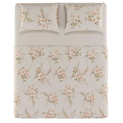 Imagem de Jogo De Cama Queen Lençol 100% Algodão 4 Peças Nice 160 Fios Karsten