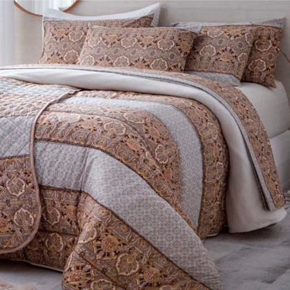 Imagem de Jogo De Cama Queen Para Cama Box 4 Peças Realce Sultan :