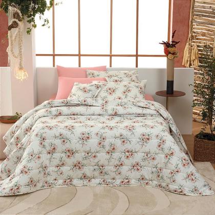 Imagem de Jogo de Cama Queen Teka Crystal Cascata 4 Peças - 100% Algodão