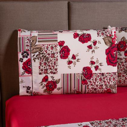 Imagem de Jogo de Cama Refúgio Casal Percal 180 Fios Algodão Luxo 4 Peças