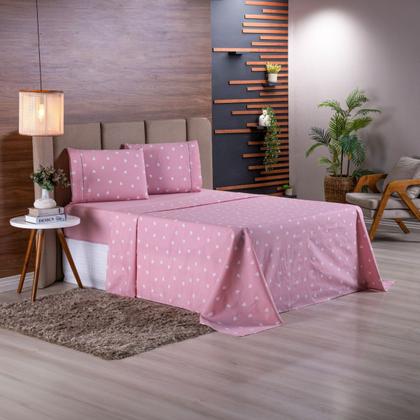 Imagem de Jogo de Cama Refúgio Casal Percal 180 Fios Algodão Luxo 4 Peças