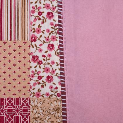 Imagem de Jogo de Cama Refúgio Queen Percal Algodão Luxo 3 Peças Floral Rosê