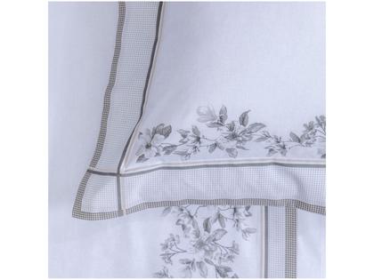 Imagem de Jogo de Cama Solteiro 100% Algodão Buddemeyer Magnolia Branco 3 Peças