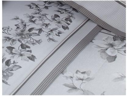 Imagem de Jogo de Cama Solteiro 100% Algodão Buddemeyer Magnolia Branco 3 Peças