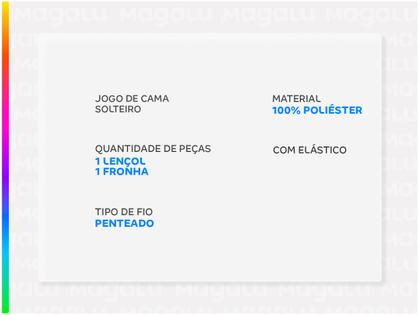 Imagem de Jogo de Cama Solteiro de Poliéster Jolitex 300 Fios Toque de Seda Cinza 2 Peças