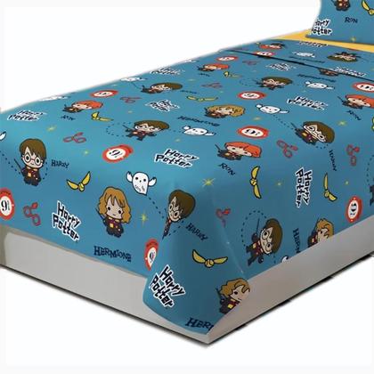 Imagem de Jogo de Cama Solteiro Estampado Harry Potter com 2 peças Microfibra