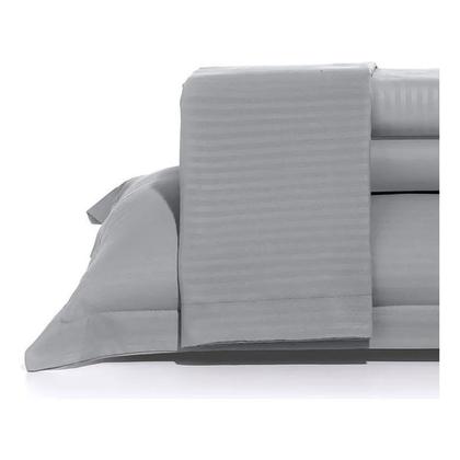 Imagem de Jogo de Cama Solteiro Hedrons Luma Comfort 2 Pçs Cinza RC067
