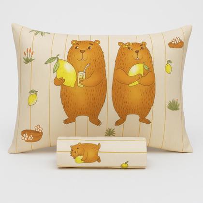 Imagem de Jogo de Cama Solteiro Infantil Com Elástico 2 Peças Estampa Capivara Divertida