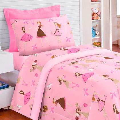Imagem de Jogo de Cama Solteiro infantil Sofie 03 Peças