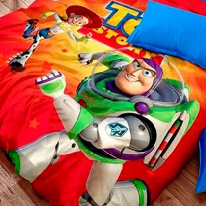 Imagem de Jogo de cama solteiro king toy story 4 peças 400 fios