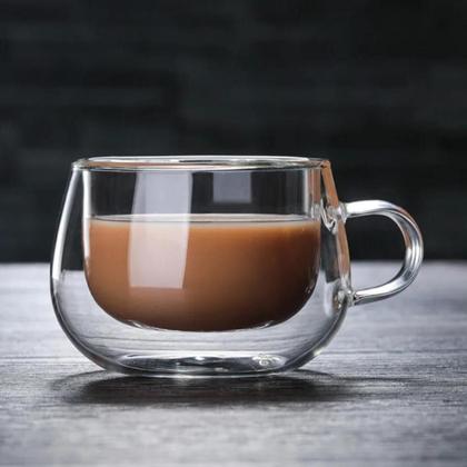 Imagem de Jogo De Caneca Vidro Duplo Caneca Parede Dupla 6un 150ml