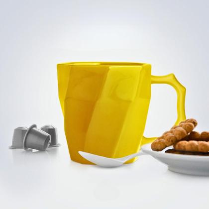Jogo de Canecas Cerâmicas 4 peças Louça Café da Manha Cores Variadas - Ecass Imagem de Jogo de Canecas Cerâmicas 4 peças Louça Café da Manha Cores Variadas