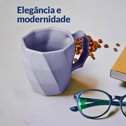 Jogo de Canecas Cerâmicas 4 peças Louça Café da Manha Cores Variadas - Ecass Imagem de Jogo de Canecas Cerâmicas 4 peças Louça Café da Manha Cores Variadas