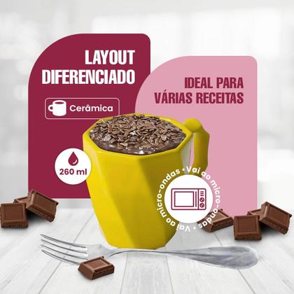 Jogo de Canecas Cerâmicas 4 peças Louça Café da Manha Cores Variadas - Ecass Imagem de Jogo de Canecas Cerâmicas 4 peças Louça Café da Manha Cores Variadas