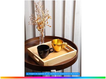 Jogo de Canecas Chá e Café de Vidro Preta 170ml - Hauskraft Dubai 6 Peças Imagem de Jogo de Canecas Chá e Café de Vidro Preta 170ml