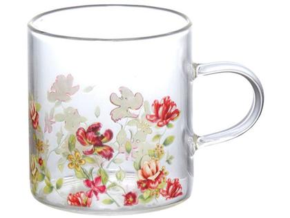 Imagem de Jogo de Canecas de Vidro 125ml Hauskraft Le Jardin 2 Peças