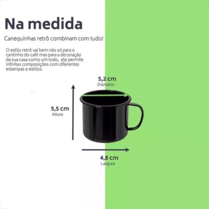 Jogo De Canequinha 100ml Café Suporte Madeira Alumínio 6 Pçs - Budamix Imagem de Jogo De Canequinha 100ml Café Suporte Madeira Alumínio 6 Pçs