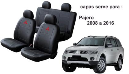 Imagem de Jogo de Capa Personalizado Pajero 2008 a 2016 com Tapete Sob Medida e Volante