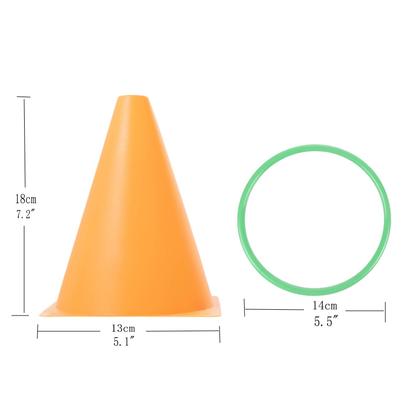 Imagem de Jogo de Carnaval com 30 Peças, Cones Coloridos para Arremesso de Argolas
