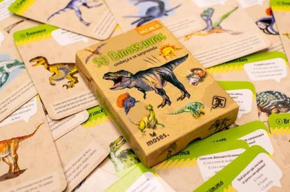 Imagem de Jogo de Cartas 50 Dinossauros Expedição Natureza Galápagos Jogos