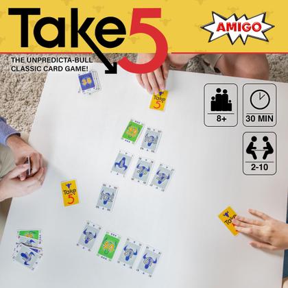 Imagem de Jogo de cartas AMIGO Games Take 5 Classic para crianças e adultos com mais de 8 anos
