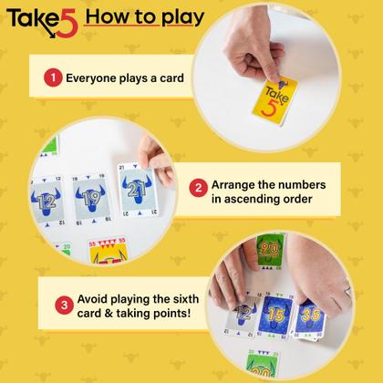 Imagem de Jogo de cartas AMIGO Games Take 5 & Take a Number for Kids 8+