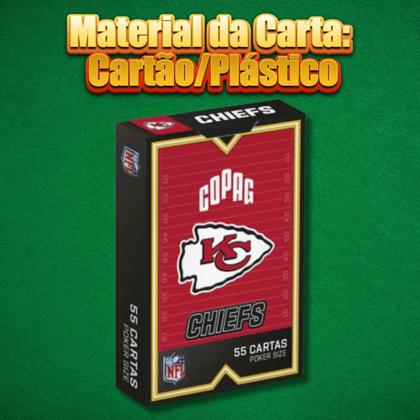 Imagem de Jogo de Cartas Baralho NFL Kansas City Chiefs 55 Cartas COPAG 34590