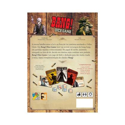 Imagem de Jogo De Cartas Competitivo Velho Oeste Bang! Dice Game