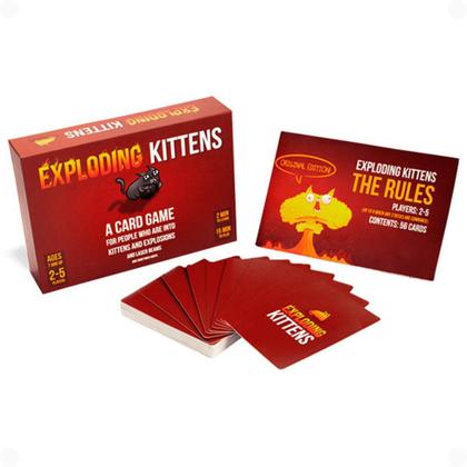 Imagem de Jogo de Cartas Divertido Exploding Kittens Galapagos Card Game