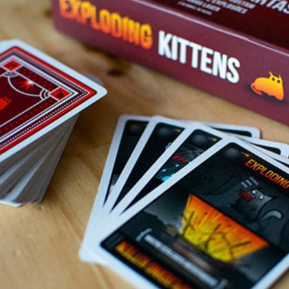 Imagem de Jogo de Cartas Divertido Exploding Kittens Galapagos Card Game