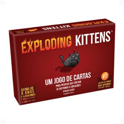 Imagem de Jogo de Cartas Divertido Exploding Kittens Galapagos Card Game