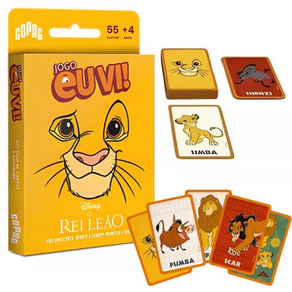 Imagem de Jogo De Cartas Eu Vi! Disney O Rei Leão Original Copag