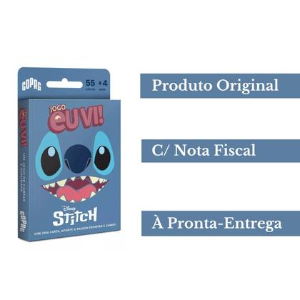 Imagem de Jogo de Cartas Eu Vi Stitch Disney Interativo Diversão Infantil Adulto P/ Família - Copag