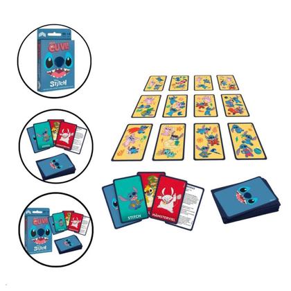 Imagem de Jogo de Cartas Eu Vi Stitch Disney Interativo Diversão Infantil Adulto P/ Família - Copag