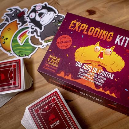 Imagem de Jogo de Cartas Exploding Kittens Para a Galera Galapagos