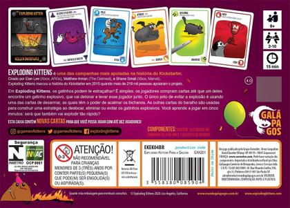 Imagem de Jogo de Cartas Exploding Kittens Para a Galera Galapagos