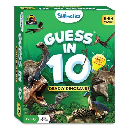 Imagem de Jogo de cartas Guess in 10 Dinosaurs Skillmatics para crianças de 8 anos ou mais