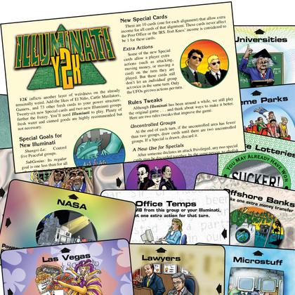 Jogo de Cartas Illuminati Y2K - Expansão Steve Jackson Games