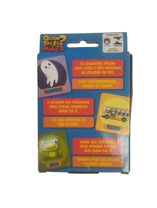 Imagem de Jogo de Cartas Infantil Quem Sou Eu Mímica 2 em 1 com 150 Cartas