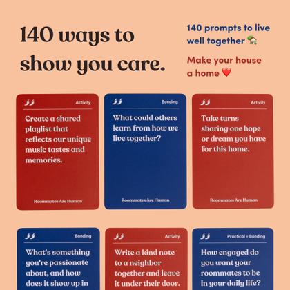 Imagem de Jogo de cartas Os pais são humanos, colegas de quarto são humanos. 140 cartas