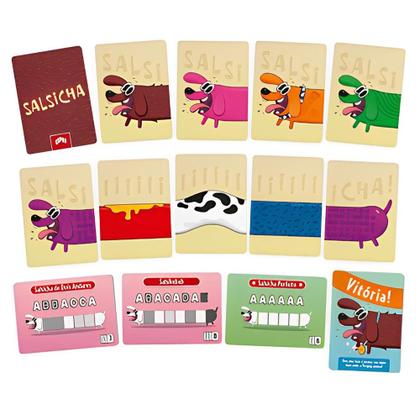 Imagem de Jogo De Cartas Salsicha Combine E Monte Cachorrinhos Combinacão Lançamento Copag Board Game