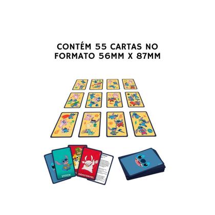 Imagem de Jogo de Cartas Stitch Eu Vi!  Disney Diversão Infantil Tabuleiro Interativo P/ Amigos - Copag