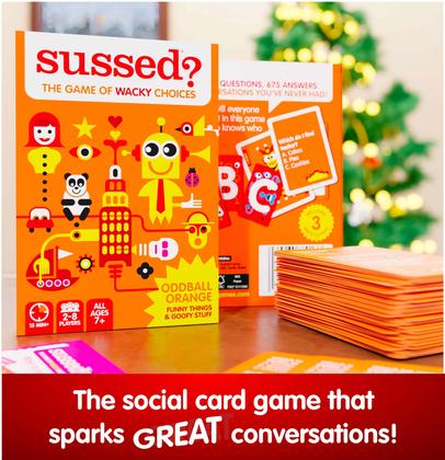 Imagem de Jogo de cartas SUSSED The Game of Wacky Choices para crianças e família