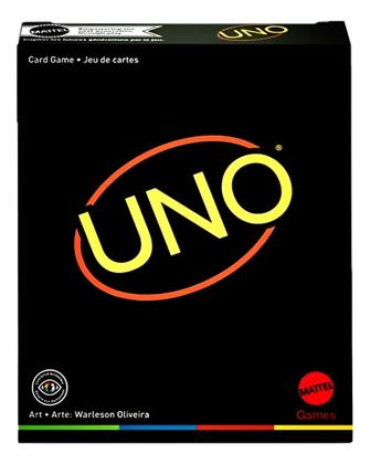 Imagem de Jogo De Cartas Uno Minimalista Black Elegante Divertido