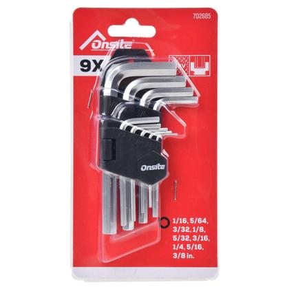 Imagem de Jogo De Chave Allen 1/16'' Á 3/8'' 9 Peças (702685) - Onsite