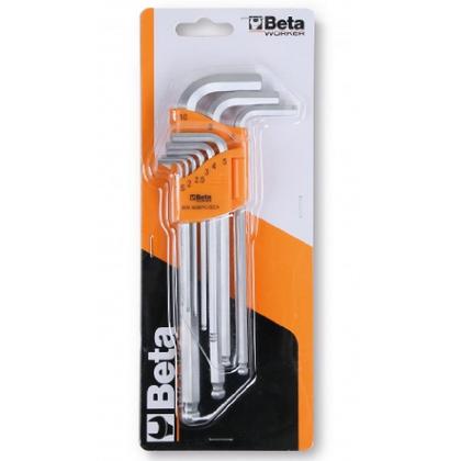 Imagem de Jogo de chave allen abaulada 1,5 a 10 mm com 9 peças - 96BPC/SC9