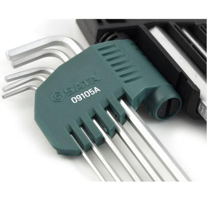 Imagem de Jogo de chave allen abaulada longa 1,5 a 10 mm com 9 peças - ST09105ASJ